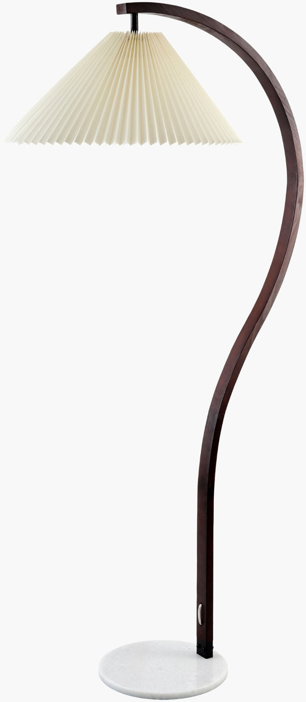 Livabliss Gumel Slender Linen Shade Floor Lamp Warm Ambient Glow for Living Room Corners GML-004