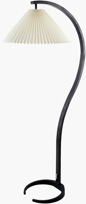 Livabliss Gumel Slender Linen Shade Floor Lamp Warm Ambient Light for Living Room Corners GML-005