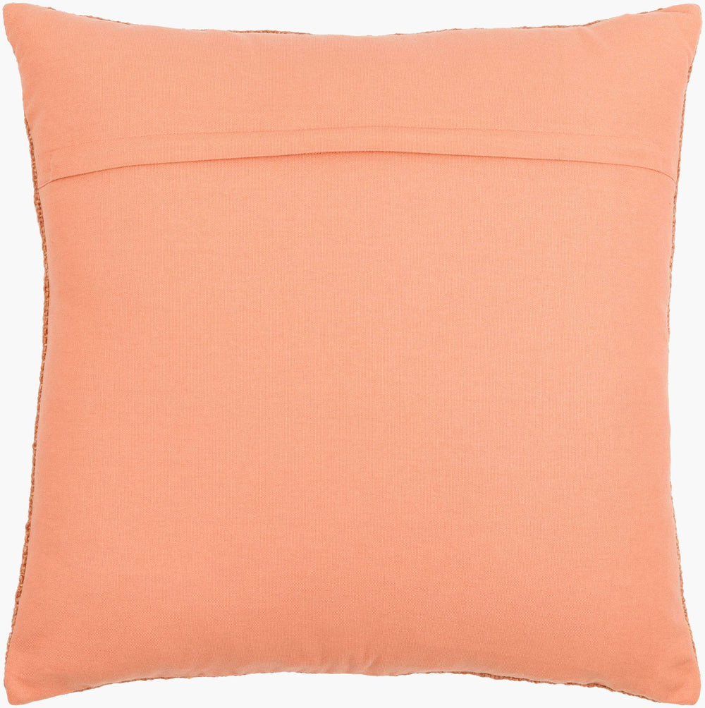 Surya Gammie 18"X18" Modern Accent Pillow - Cozy Wool-cotton Blend For Chic Minimalist Décor & Easy Care Brown Wool,Cotton Gmm002-1818d