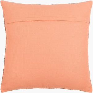 Surya Gammie 18"X18" Modern Accent Pillow - Cozy Wool-cotton Blend For Chic Minimalist Décor & Easy Care Brown Wool,Cotton Gmm002-1818d