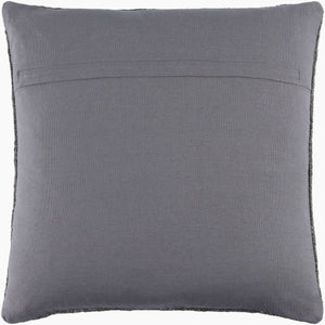 Surya Gammie 18"X18" Modern Accent Pillow - Cozy Wool-cotton Blend For Chic Minimalist Décor & Easy Care Charcoal Wool,Cotton Gmm005-1818d