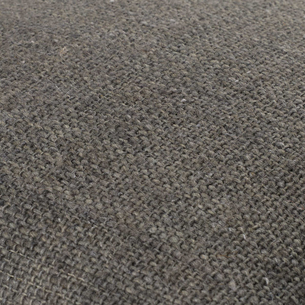 Surya Gammie 18"X18" Modern Accent Pillow - Cozy Wool-cotton Blend For Chic Minimalist Décor & Easy Care Charcoal Wool,Cotton Gmm005-1818d