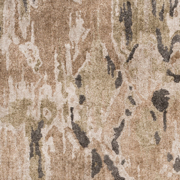 Surya Gemini Gmn-4009 Handmade 2'6" X 8' Rug - Modern Viscose Design With Medium Pile, Spot Clean Care Medium Brown Viscose Gmn4009-268