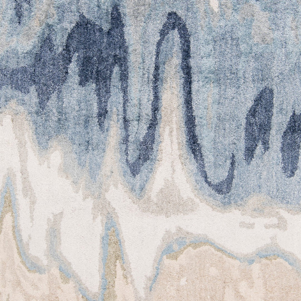 Surya Gemini Gmn-4009 Handmade 2'6" X 8' Rug - Modern Viscose Design With Medium Pile, Spot Clean Care Beige Viscose Gmn4021-23