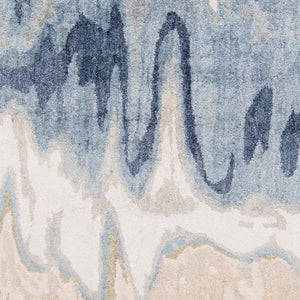 Surya Gemini Gmn-4009 Handmade 2'6" X 8' Rug - Modern Viscose Design With Medium Pile, Spot Clean Care Beige Viscose Gmn4021-23