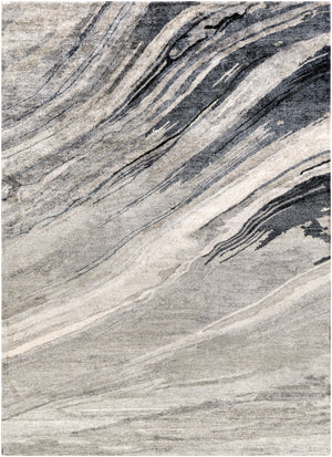 Gemini GMN-4052 8' x 11' Handmade Rug GMN4052-811  Charcoal, Gray, Light Slate, Off-White Surya