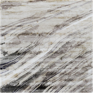Gemini GMN-4052 8' x 8' Square Handmade Rug GMN4052-8SQ  Charcoal, Gray, Light Slate, Off-White Surya