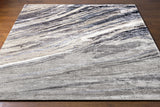 Gemini GMN-4052 8' x 8' Square Handmade Rug GMN4052-8SQ  Charcoal, Gray, Light Slate, Off-White Surya