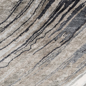 Gemini GMN-4052 8' x 8' Square Handmade Rug GMN4052-8SQ  Charcoal, Gray, Light Slate, Off-White Surya