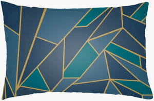 Livabliss Geometric Shatter Woven Polyester Lumbar Pillow for Modern Sofas and Accent Chairs GMS001-1422