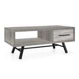 Christopher Knight Home® - Noble House - Burgoyne Mid-Century Modern Coffee Table with Storage