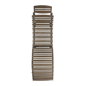 English Elm Christopher Knight Home® - LAHAINA Acacia Wood Foldable Chaise Lounge for Patio & Poolside — Weather-Resistant, Portable Comfort Grey 38.5 L x 24.75 W x 8.5 H 57076.00GRY