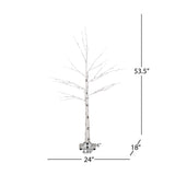 Christopher Knight Home® - Noble House - 4-Foot Pre-Lit 48 White LED Artificial Twig Birch Tree