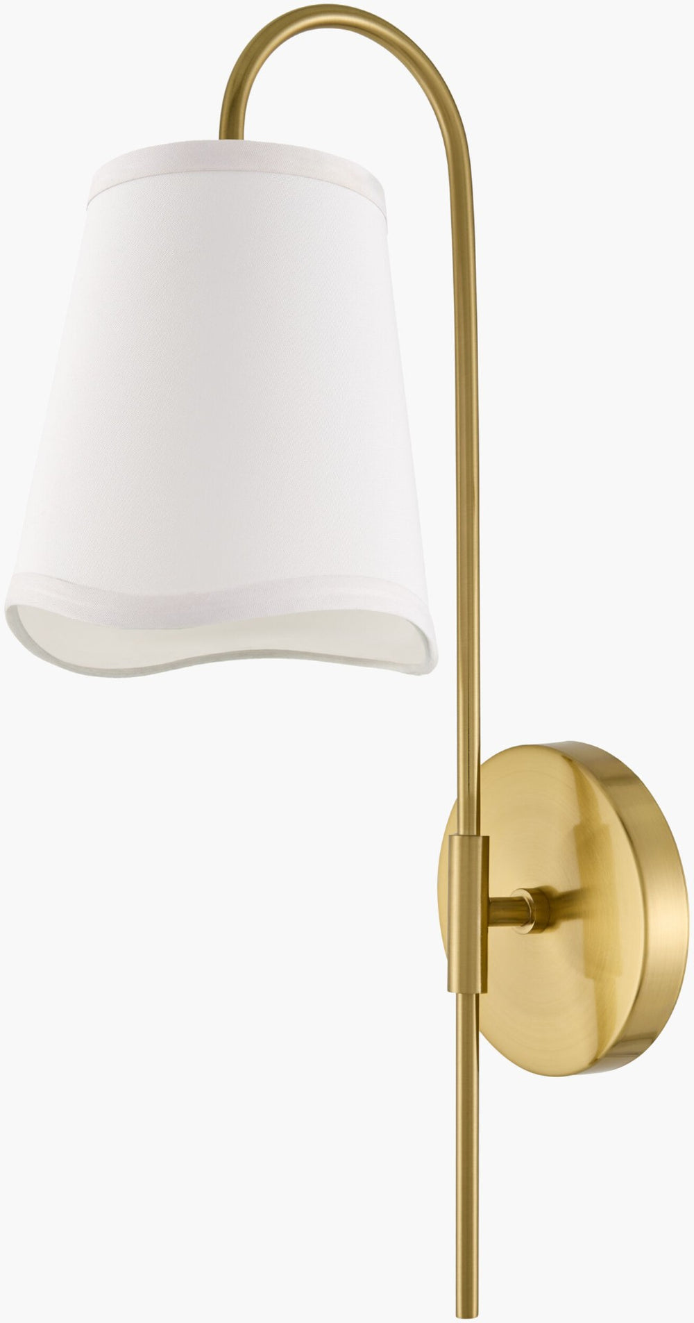 Livabliss Gencay French Country Iron Wall Sconce with Linen Shade for Warm Ambient Lighting GNC-001