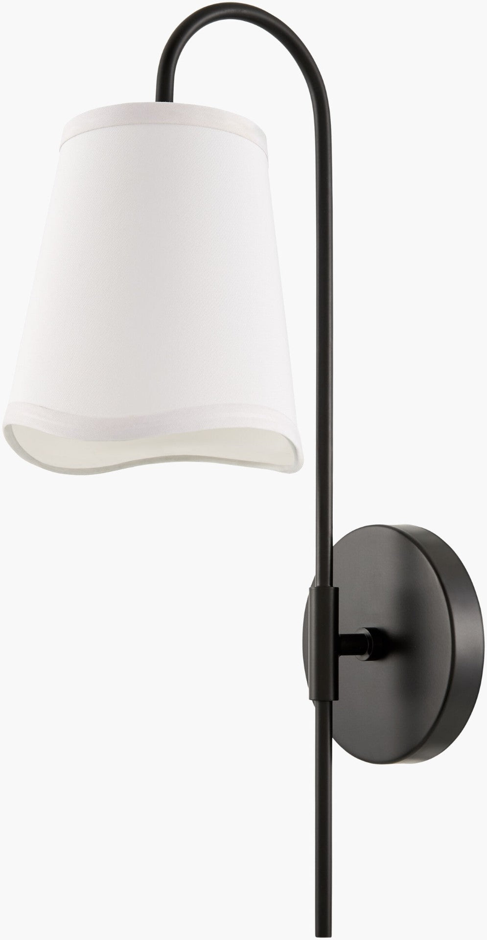 Livabliss Gencay Linen Shade Wall Sconce Iron Hardware French Country Cottage Ambient Light GNC-002