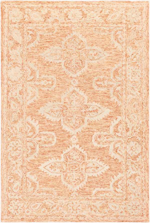 Surya Granada 2' X 3' Hand Tufted Wool Area Rug - Stylish Global Decor For Comfort & Easy Maintenance Rust Wool Gnd2301-23