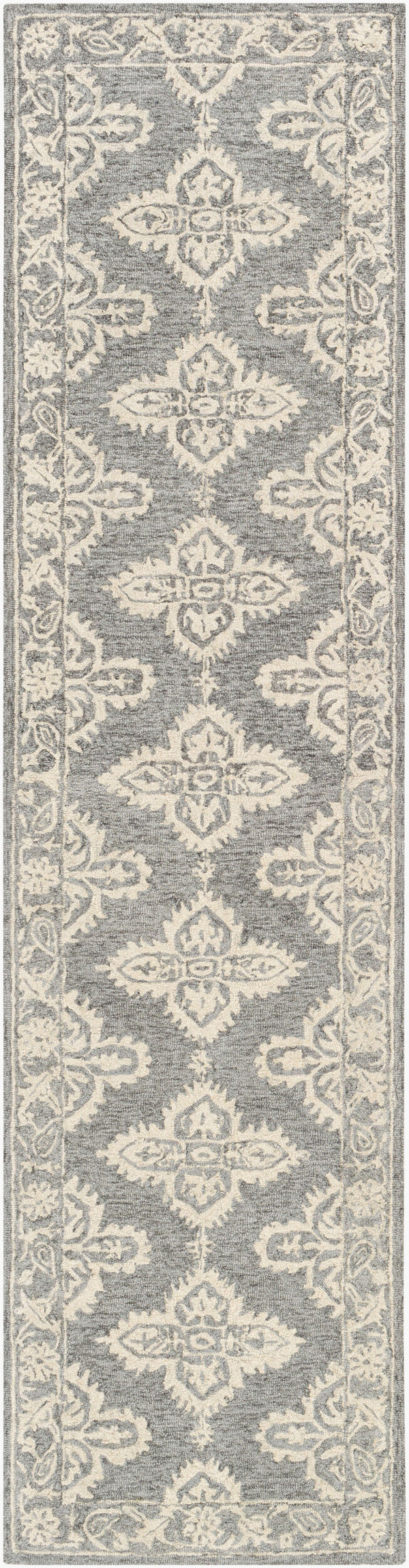 Surya Granada 2' X 3' Hand Tufted Wool Area Rug - Stylish Global Decor For Comfort & Easy Maintenance Gray Wool Gnd2302-2610