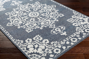 Surya Granada 2' X 3' Hand Tufted Wool Area Rug - Stylish Global Decor For Comfort & Easy Maintenance Charcoal Wool Gnd2309-6rd