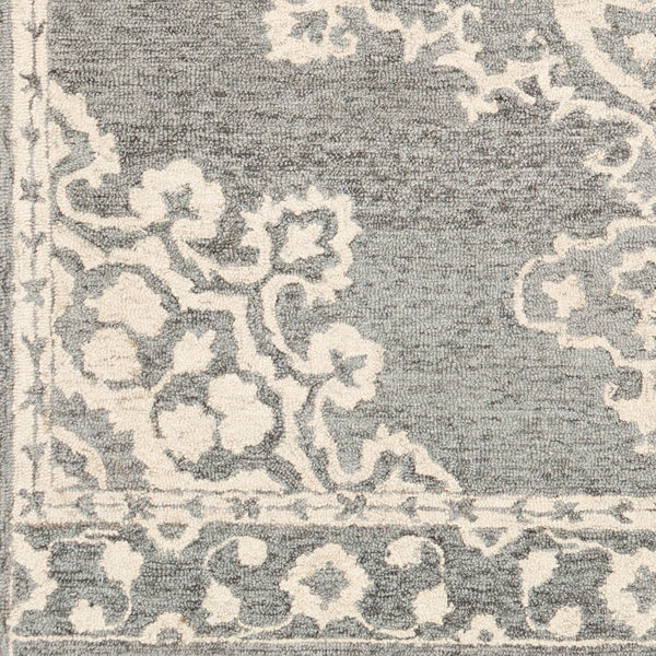 Surya Granada 2' X 3' Hand Tufted Wool Area Rug - Stylish Global Decor For Comfort & Easy Maintenance Gray Wool Gnd2310-268