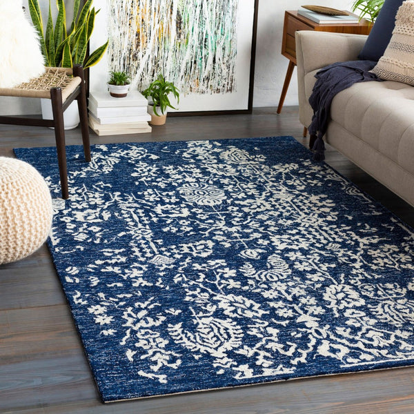 Livabliss Granada Hand Tufted Wool Accent Rug with Traditional Motifs for Entryways and Bedrooms Navy, Light Blu 2' x 3' GND2311-23
