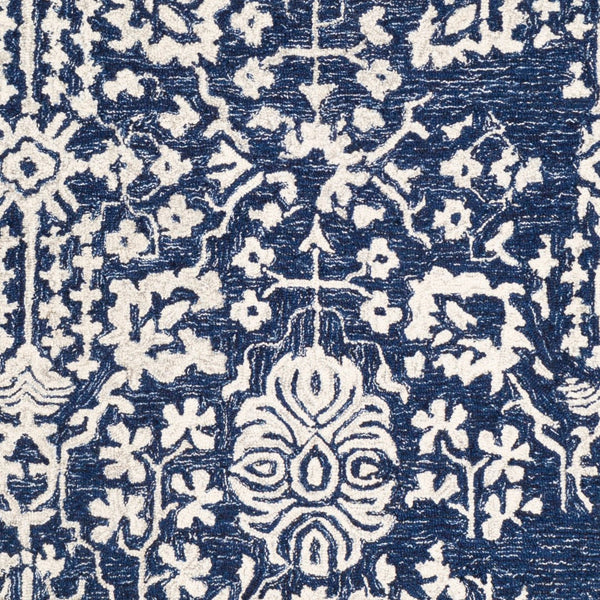 Livabliss Granada Hand Tufted Wool Accent Rug with Traditional Motifs for Entryways and Bedrooms Navy, Light Blu 2' x 3' GND2311-23
