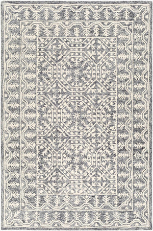 Surya Granada 2' X 3' Hand Tufted Wool Area Rug - Stylish Global Decor For Comfort & Easy Maintenance Navy Wool Gnd2317-23