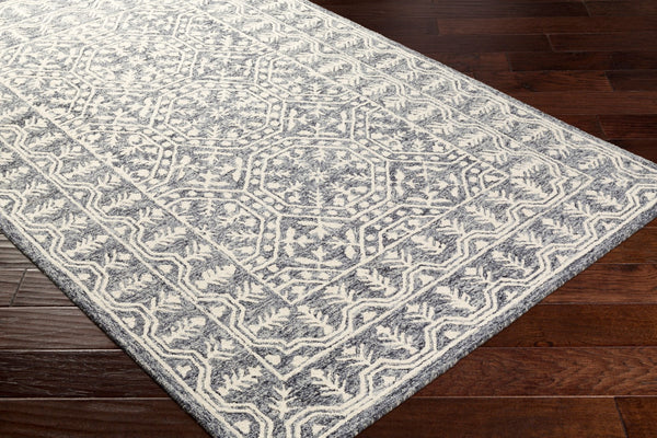 Surya Granada 2' X 3' Hand Tufted Wool Area Rug - Stylish Global Decor For Comfort & Easy Maintenance Navy Wool Gnd2317-23