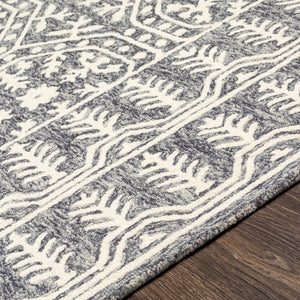 Surya Granada 2' X 3' Hand Tufted Wool Area Rug - Stylish Global Decor For Comfort & Easy Maintenance Navy Wool Gnd2317-23