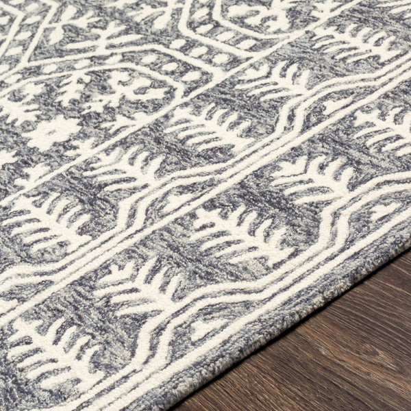 Surya Granada 2' X 3' Hand Tufted Wool Area Rug - Stylish Global Decor For Comfort & Easy Maintenance Navy Wool Gnd2317-23