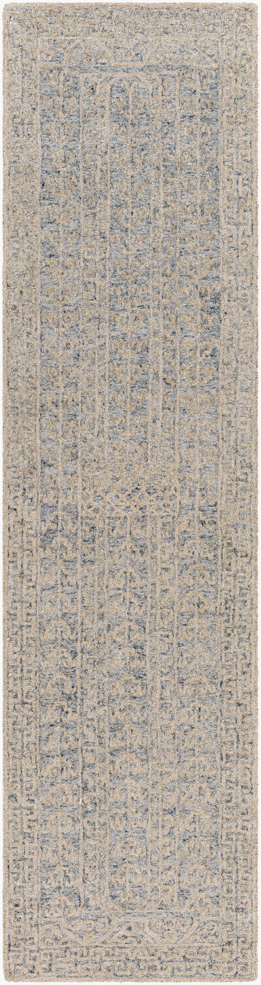 Livabliss Granada Wool Hand Tufted Traditional Area Rug for Entryways Bedrooms and Hearths Navy, Light Blu 2'6" x 10' GND2318-2610