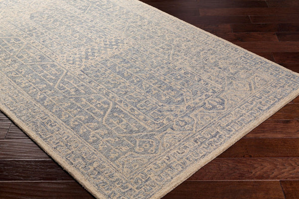 Livabliss Granada Wool Hand Tufted Traditional Area Rug for Entryways Bedrooms and Hearths Navy, Light Blu 2'6" x 8' GND2318-268