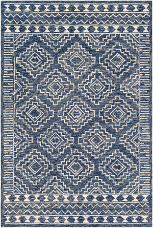 Livabliss Granada Hand-tufted Wool Area Rug Global Pattern for Eclectic Transitional Interiors Navy, Light Blu 9' x 12' GND2322-912