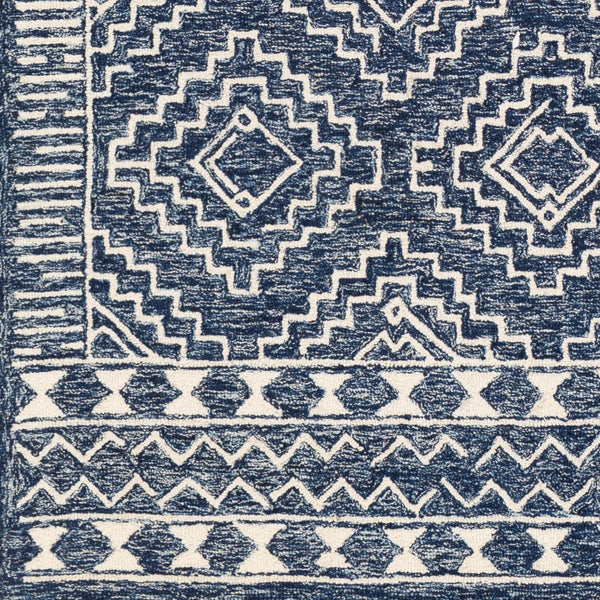 Livabliss Granada Hand-tufted Wool Area Rug Global Pattern for Eclectic Transitional Interiors Navy, Light Blu 6' x 9' GND2322-69