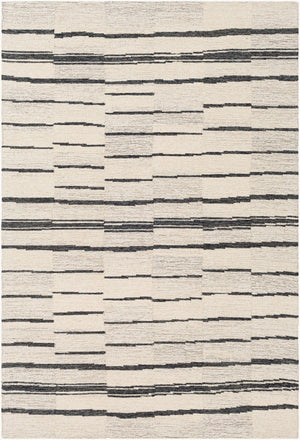 Livabliss Granada Hand Tufted Wool Area Rug Global Pattern for Large Living Dining Spaces Charcoal, Beige 8'10" x 12' GND2327-81012