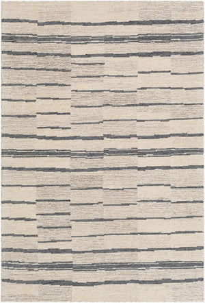 Livabliss Granada Hand Tufted Wool Area Rug Global Pattern Artisan Accent for Entryway or Bedside Charcoal, Black 8'10" x 12' GND2328-81012