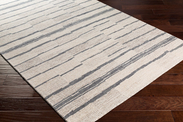 Livabliss Granada Hand Tufted Wool Area Rug Global Pattern Artisan Accent for Entryway or Bedside Charcoal, Black 8'10" x 12' GND2328-81012
