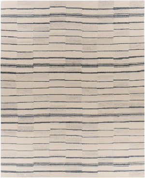 Livabliss Granada Hand Tufted Wool Area Rug Global Pattern Artisan Accent for Entryway or Bedside Charcoal, Black 8' x 10' GND2328-810