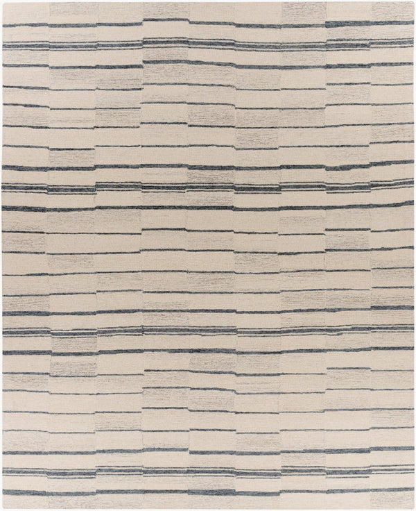 Livabliss Granada Hand Tufted Wool Area Rug Global Pattern Artisan Accent for Entryway or Bedside Charcoal, Black 8' x 10' GND2328-810