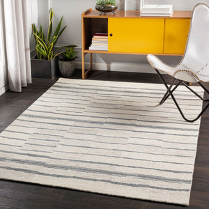 Livabliss Granada Hand Tufted Wool Area Rug Global Pattern Artisan Accent for Entryway or Bedside Charcoal, Black 8'10" x 12' GND2328-81012