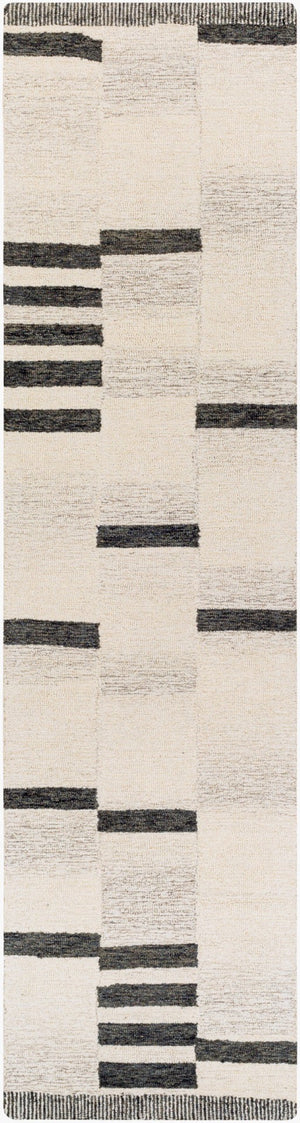 Livabliss Granada Hand Tufted Wool Area Rug Global Pattern for Living Room or Bedroom Black, Beige 2'6" x 10' GND2330-2610