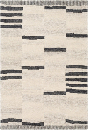 Livabliss Granada Hand Tufted Wool Area Rug Global Pattern for Living Room or Bedroom Black, Beige 8'10" x 12' GND2330-81012