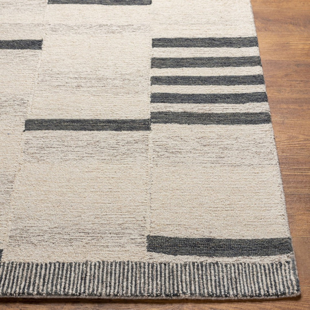 Livabliss Granada Hand Tufted Wool Area Rug Global Pattern for Living Room or Bedroom Black, Beige 8'10" x 12' GND2330-81012