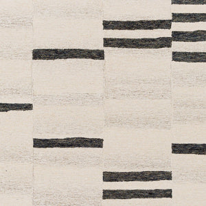Livabliss Granada Hand Tufted Wool Area Rug Global Pattern for Living Room or Bedroom Black, Beige 8' x 8' Round GND2330-8RD