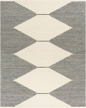 Livabliss Granada Hand Tufted Wool Area Rug Geometric Pattern for Living Room Dining Space Black, Beige 8' x 10' GND2331-810