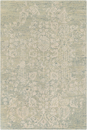 Livabliss Granada Hand Tufted Wool Area Rug Artisan Geometric Pattern for Entryway or Bedside Teal, Light Gre 2' x 3' GND2333-23