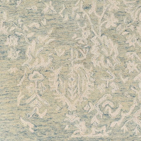Livabliss Granada Hand Tufted Wool Area Rug Artisan Geometric Pattern for Entryway or Bedside Teal, Light Gre 2' x 3' GND2333-23