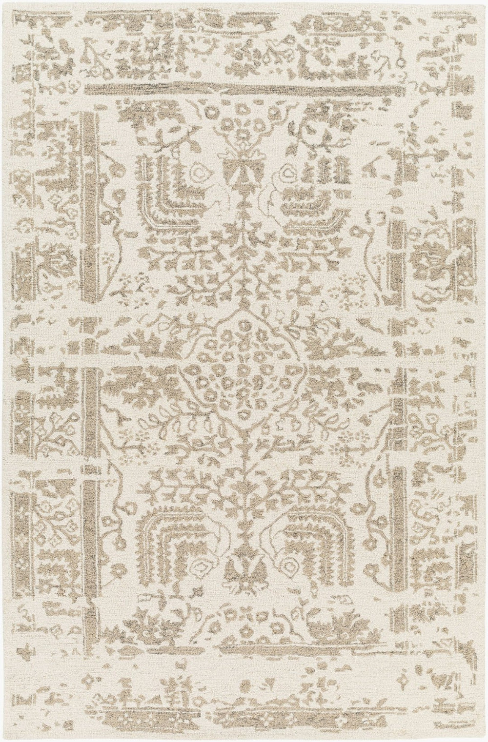 Livabliss Granada Hand Tufted Wool Accent Rug Artisan Crafted for Entryways and Cozy Bedrooms Cream, Taupe 2' x 3' GND2336-23