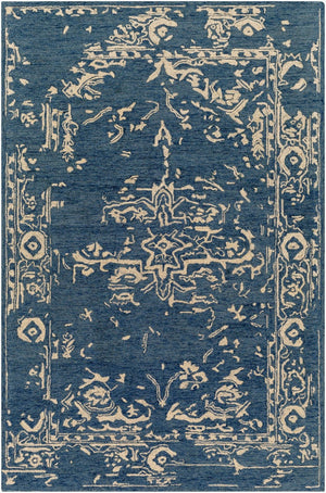 Livabliss Granada Hand Tufted Wool Area Rug Classic Medallion Style for Entryway or Bedroom GND2340-23