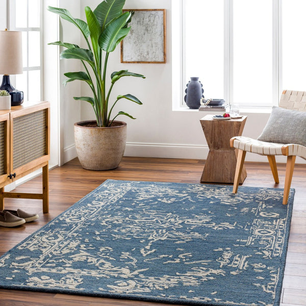 Livabliss Granada Hand Tufted Wool Area Rug Classic Medallion Style for Entryway or Bedroom GND2340-23