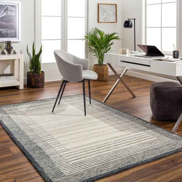 Livabliss Granada Hand-tufted Wool Accent Rug Artisan Crafted for Entryways and Bedside Spaces Beige, Blue 5' x 7'6" GND2341-576